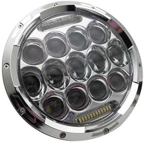 Phare avant de moto 7 pouces LED DRL rond pour vos road trips nocturnes en toute sécurité