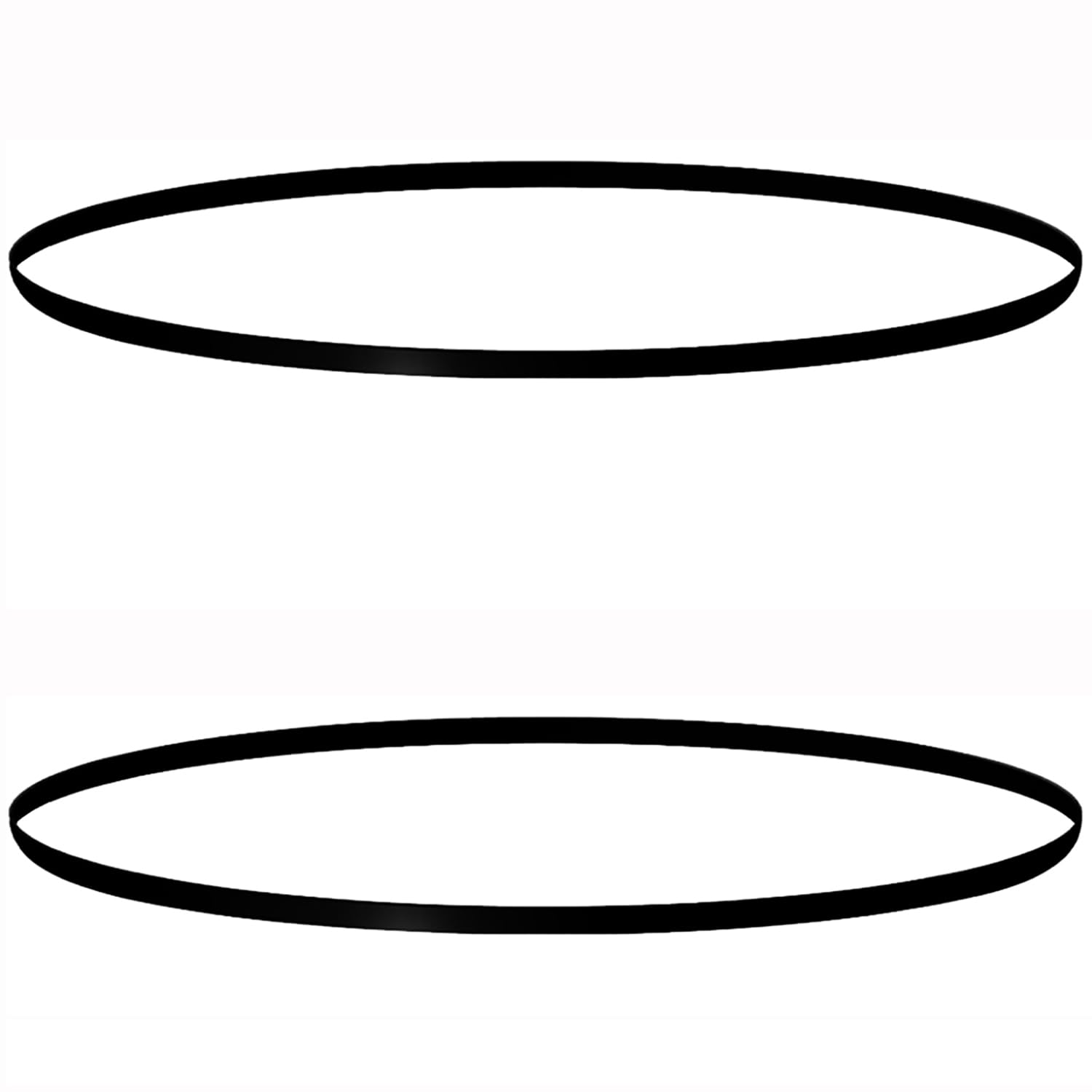 2Pcs Turntable Belt, Folded Length 471mm Rubber Belts, for Replacement Record Player Gramophone All Kinds of Belt-Driven Turntables, Width 5mm,Thickness 0.6mm,Diameter 300mm