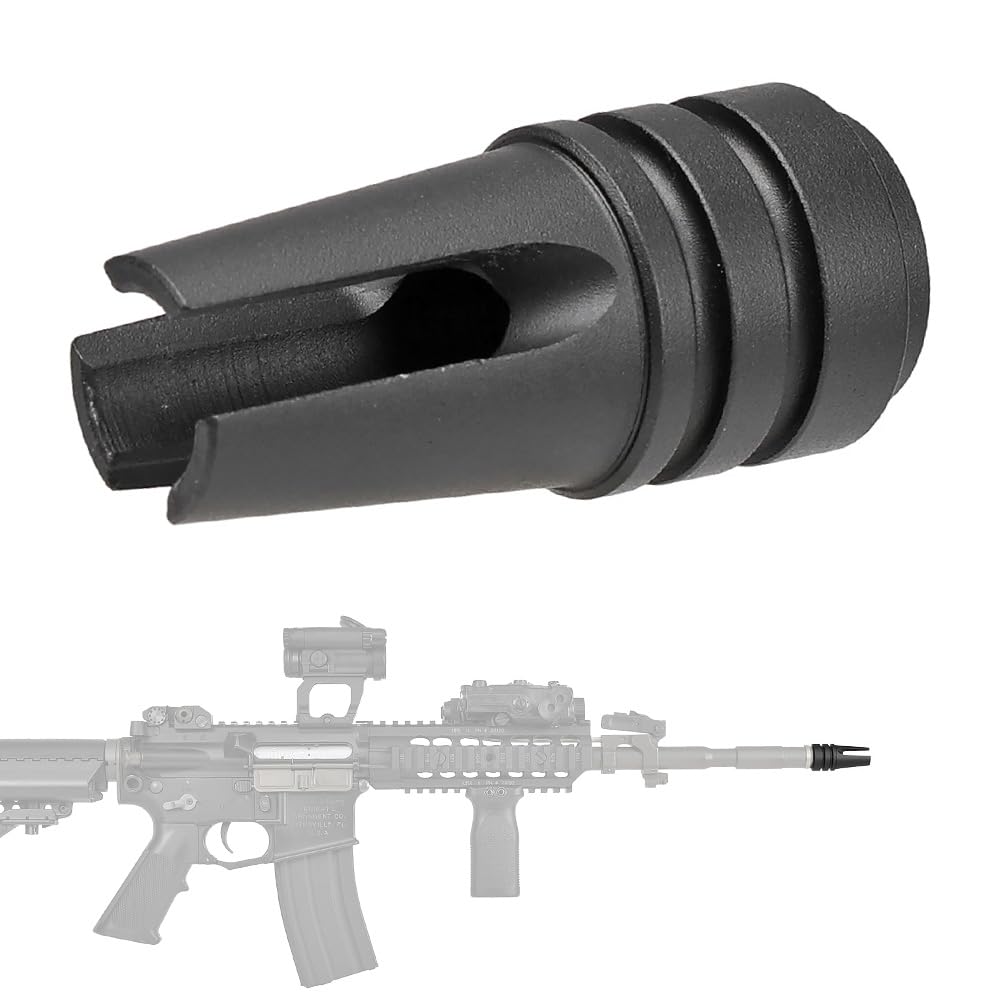 Amazon | 良品武品 14mm 逆ネジ 対応 M16A1 3プロング フラッシュ