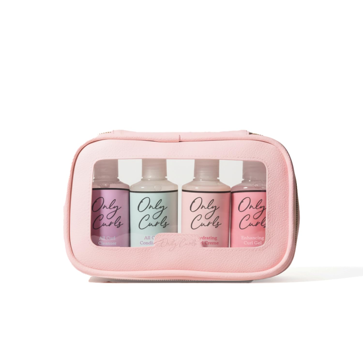 – On the Go Travel Set, Mini Curl Defining Kit, Nourishing Shampoo, Detangling Conditioner, Curl Creme, Curl Enhancing Gel & Travel Bag, Curly Hair Travel Set, Frizz-Free Finish, 100ml x 4