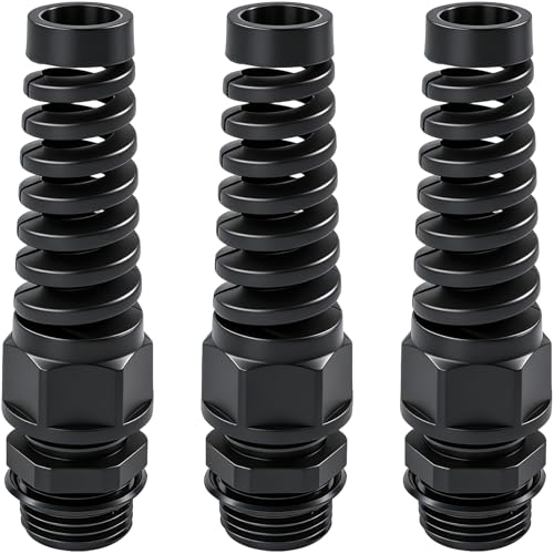 Prensaestopas NPT 1/2 para evitar roturas de cables por tirones gracias a su espiral flexible