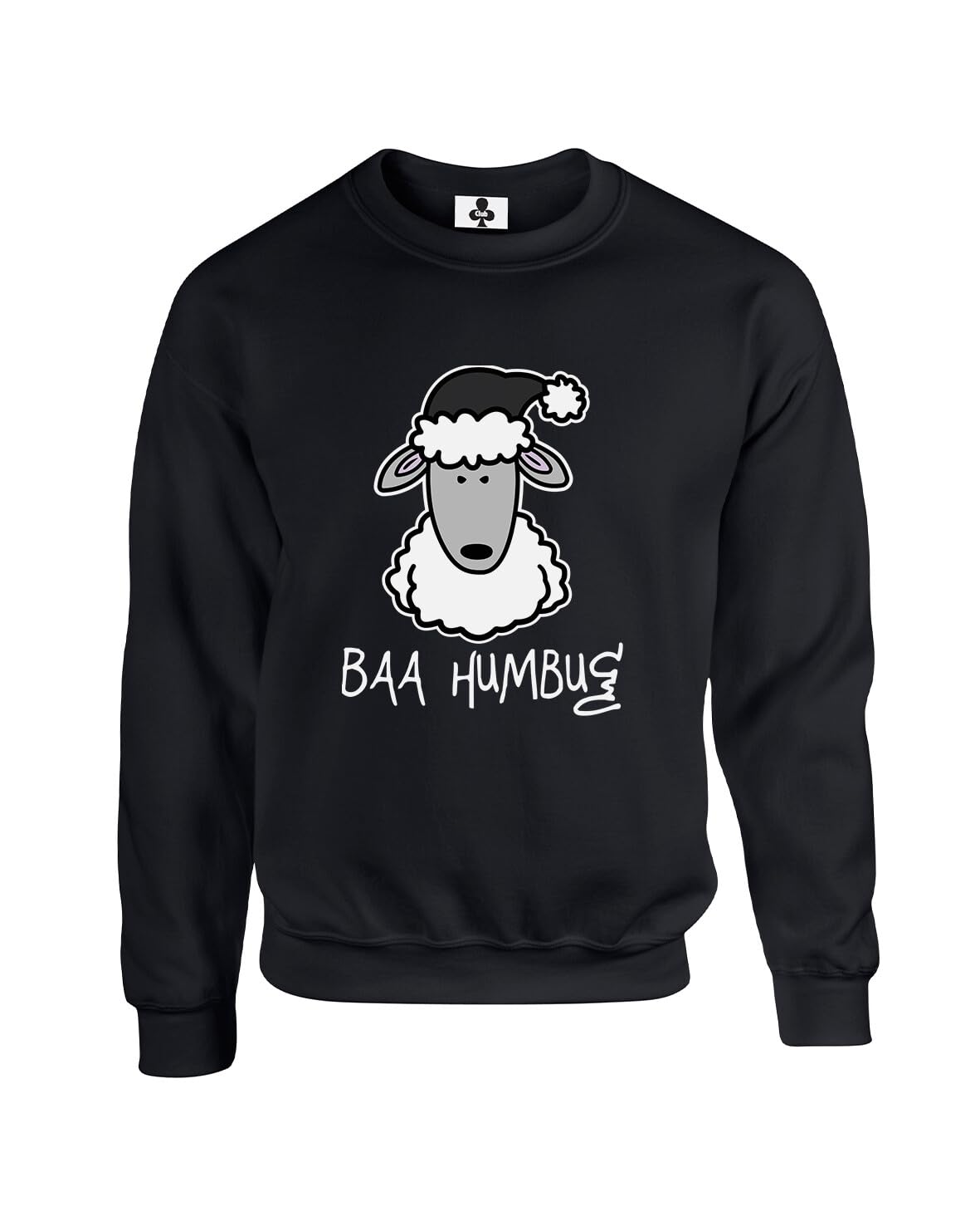 Taylor Brown Bah humbug sheep xmas festive christmas meme trending Unisex Funny Adults Sweatshirt Jumper Black