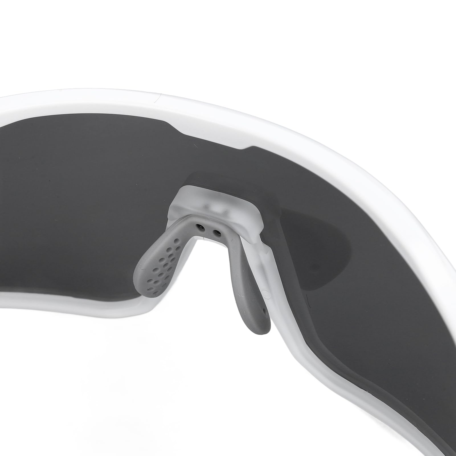 Keenso Spolaryzowane Sportowe Okulary Przeciwsłoneczne PC Ramka i Fluorescencyjna Soczewka Polaryzacyjna Okulary do Jazdy na Rowerze z Dodatkowymi Soczewkami 2 Oprawki do Biegania Wędkarstwo Mężczyźni