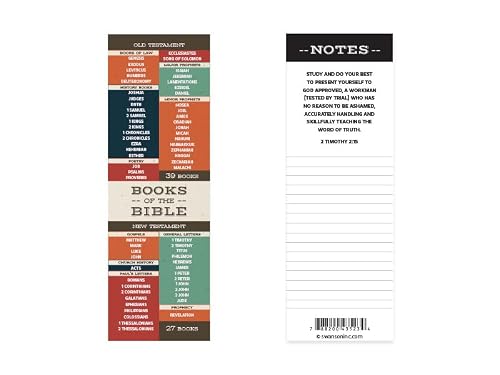 Christian Bookmarks - Inspirational Religious Bookmarks For Kids, Teens, Men Or Women - Bible Bookmarks With Scriptures - Books Of The Bible - Package Of 25. #TOP1