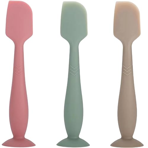 YUEYUEJIA Espátula aplicadora de crema para pañales para bebé, paquete de 3 espátulas de silicona suave para pasta de glúteos, aplicador de crema