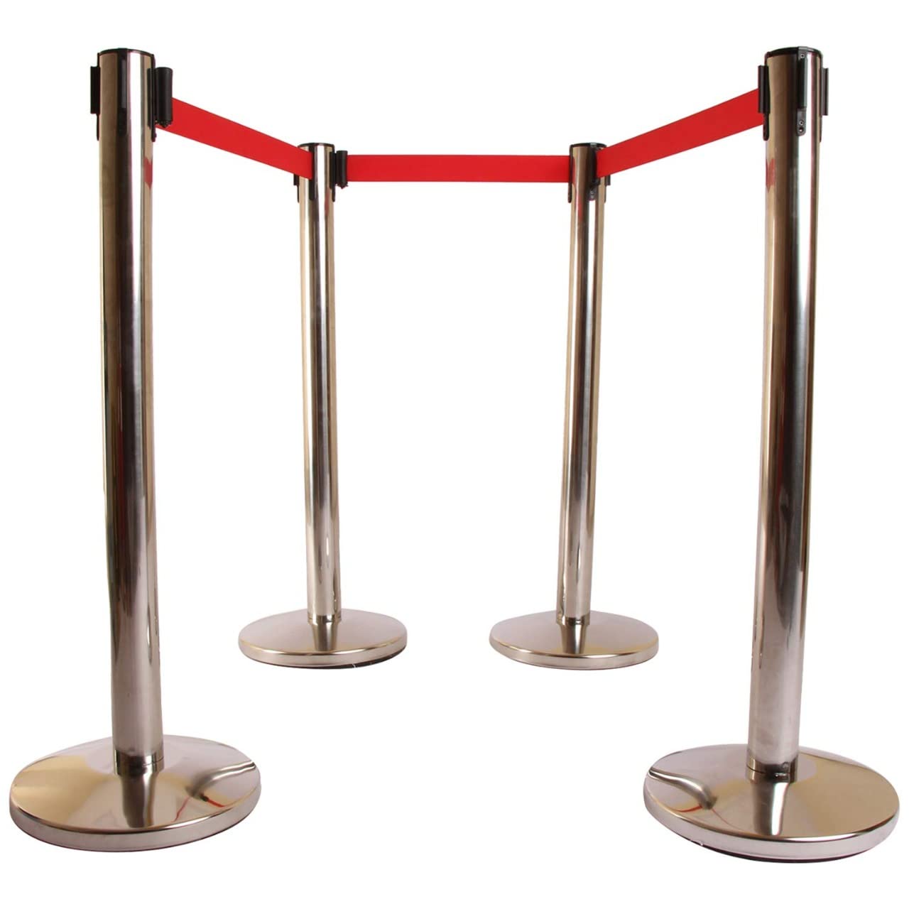 Aspire Q Manager, 202 Grade Extendable 2.25 m Hook Type Stanchions Barrier Accessories Steel Barricade, Que Manager - Red - Set of 4 (B09TW27MXX) Amazon Price History, Amazon Price Tracker