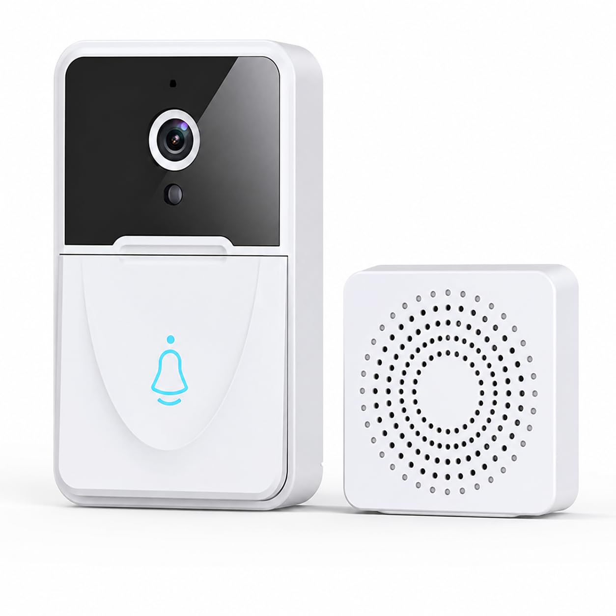 Intellibell Sonnette vidéo avec caméra WiFi HD et interphone bidirectionnel