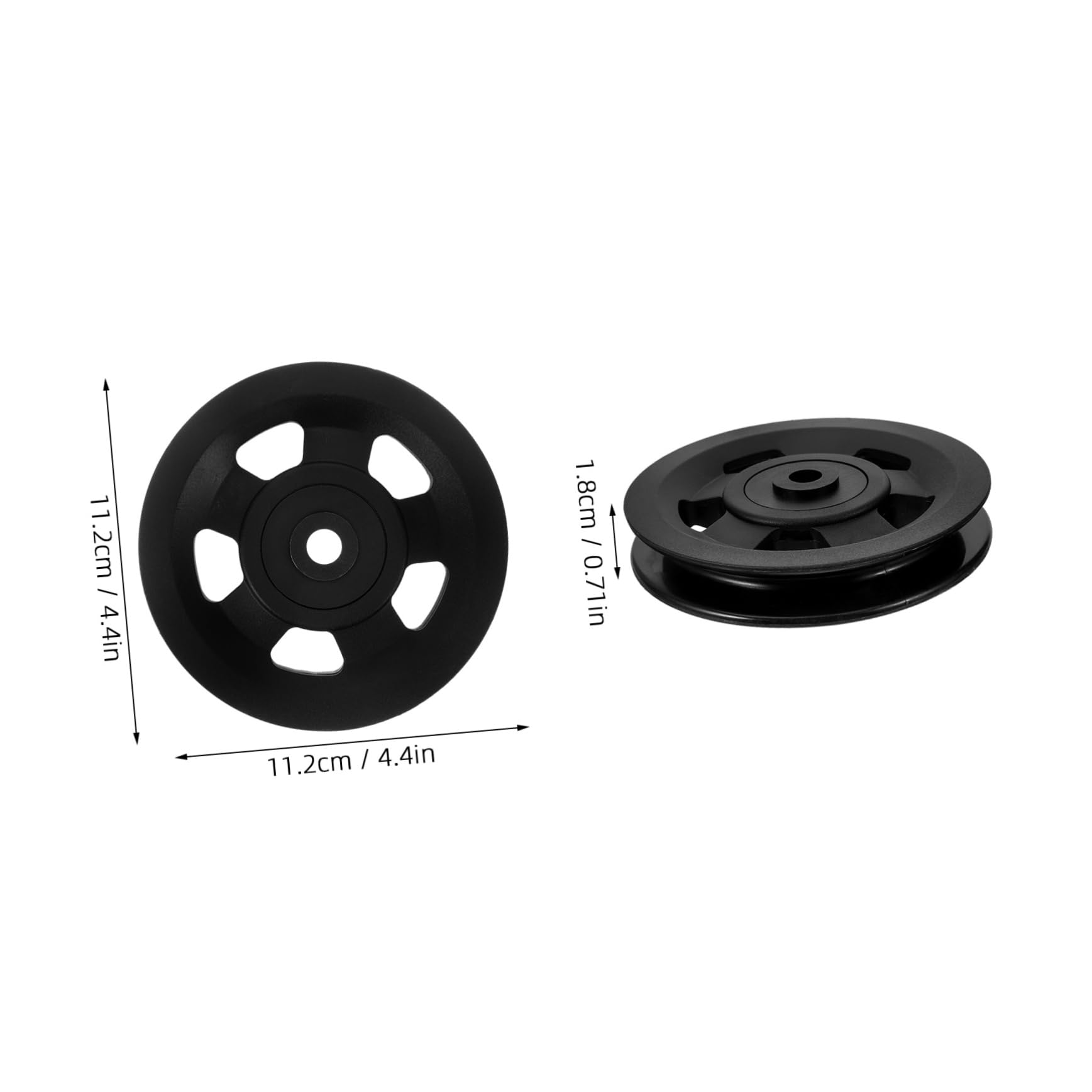 Mipcase Replaceable Fitness Pulley Wheel Universal Gym Equipment Part 10x114x20mm Compact and Light Exercise Pulley for Home Gym