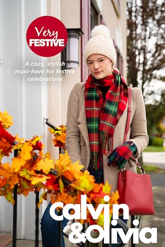 Image of CALVIN & OLIVIA Lightweight Ultra-Soft Scarf - Perfect Holiday Gift for Men & Women