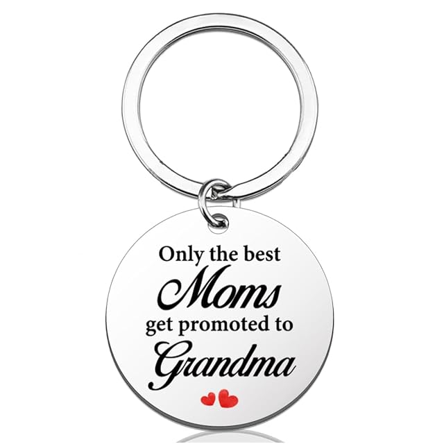 New Grandma Gifts Keychain Pregnancy Announcement Gifts for First Time Grandma New Grandmother