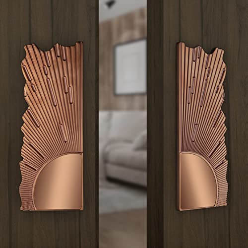 Image of Plantex Pure Brass Door Handle for Main Door /8 Inch Main Door Handle /Pull-Push Door Handle for Home /Office /Hotel - (PVD Rose Gold) - 3 Years Warranty