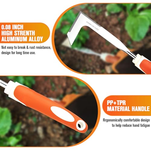 Set de herramientas de jardinería 10 piezas acero inoxidable miniatura 4