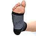 Durable Ankle Compression Sleeves (1 Pair) | Hugs The Heel & Supports The Ankle To Help Increase Circulation | Aids in Healing | Plantar Fasciitis Socks | Premium Comfort and Support (Medium/Black)