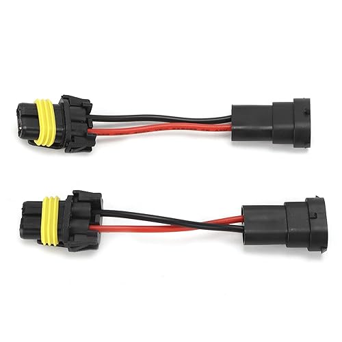 Aramox Arnés de cableado de faros delanteros H11 a 9005/9006 Adaptador de luz antiniebla universal 12V-24V Direct Plug and Play