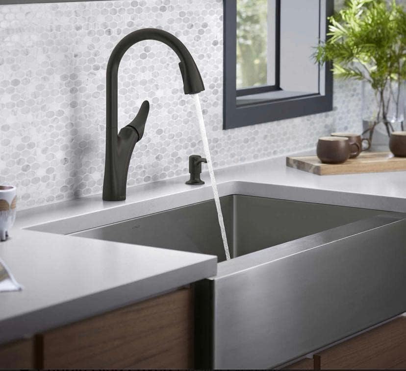 kohler Touchless Pull-Down Kitchen Faucet with Soap Dispenser
