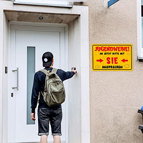 2 Stück Schild zur Jugendweihe Deko Jugendliche zum Geburtstag Türschild Wandschild Jugendweihe Geschenke Schild Personalisierte Geschenkidee zur Jugendweihe für Mädchen Junge