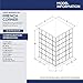 DreamLine French Corner 34 1/2 in. D x 34 1/2 in. W x 72 in. H Framed Sliding Shower Enclosure in Satin Black, SHEN-8134340-89