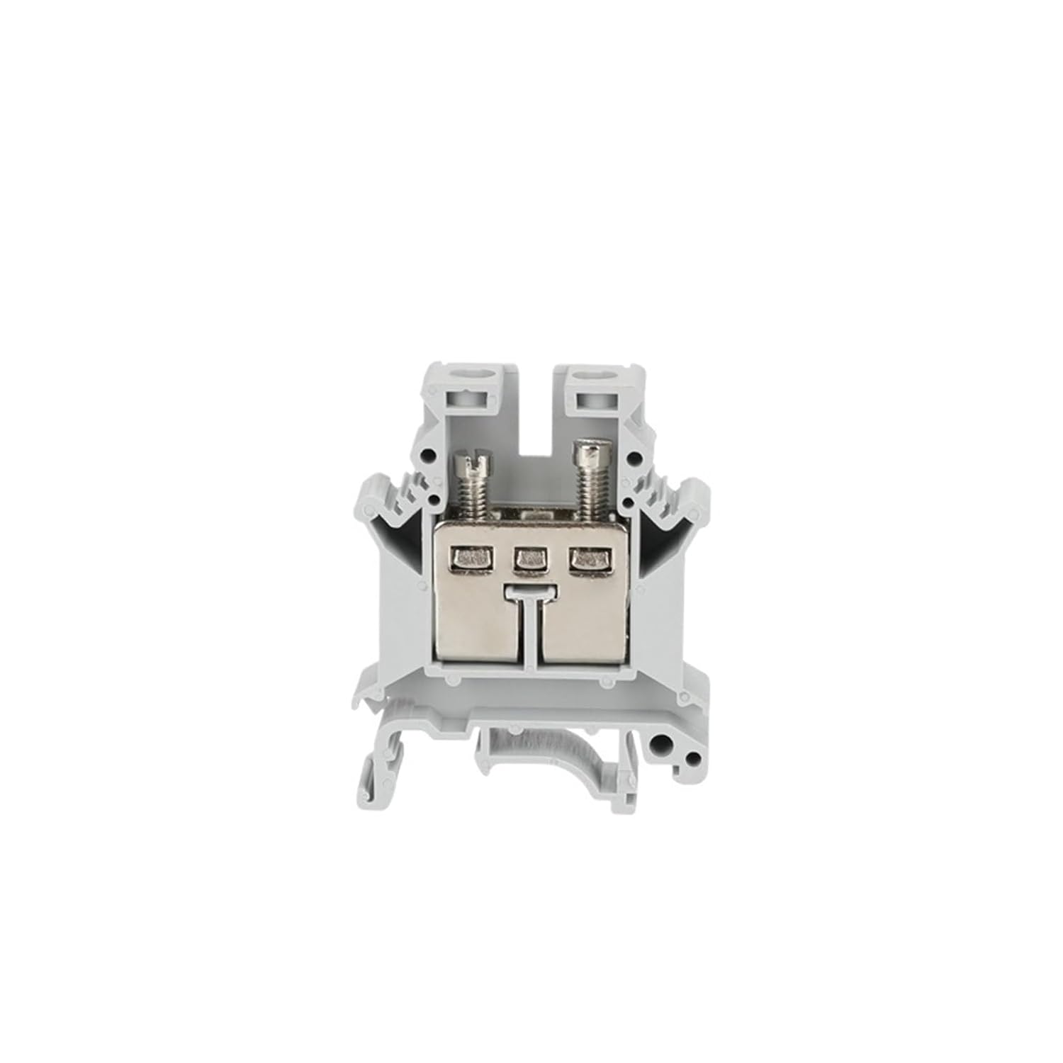 5-Pack UK16 Screw Connection 16mm² Two-Conductor Ribbon Cable Wire Connector DIN Rail Terminal Block UK 16(Gray)