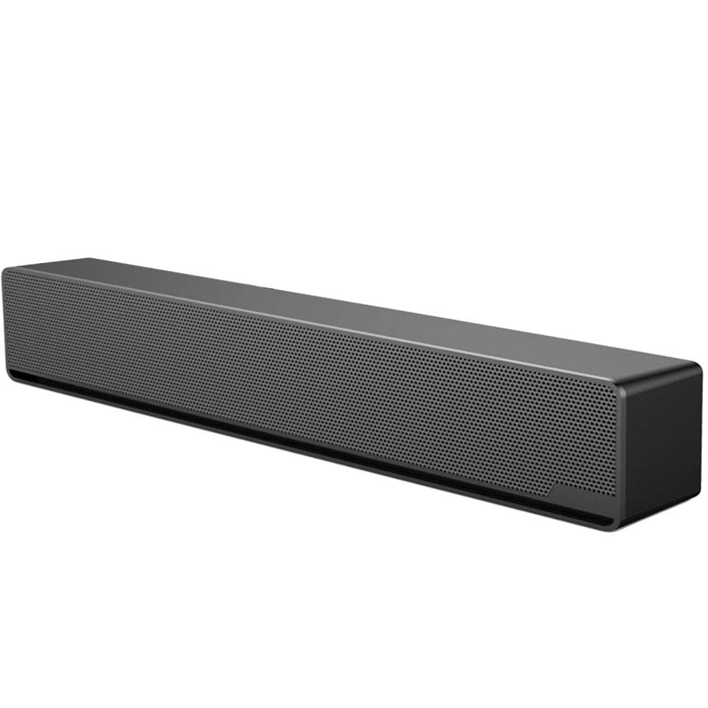 Soundbar do telewizora bezprzewodowy mini głośnik Bluetooth dźwięk 12 W zasilanie przez USB solidna konstrukcja potężny krystalicznie czysty dźwięk lekki i wytrzymały, czarny