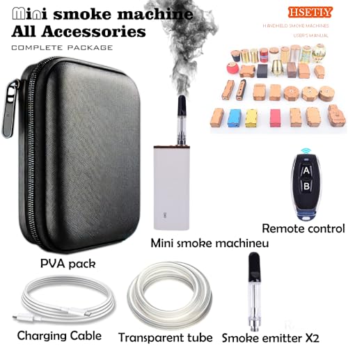 Máquina de humo portátil con control remoto, diseño compacto miniatura 4