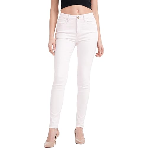 Resfeber Women's Ripped Boyfriend Jeans Stretch Distressed Jeans Capri Mom Jean with Hole