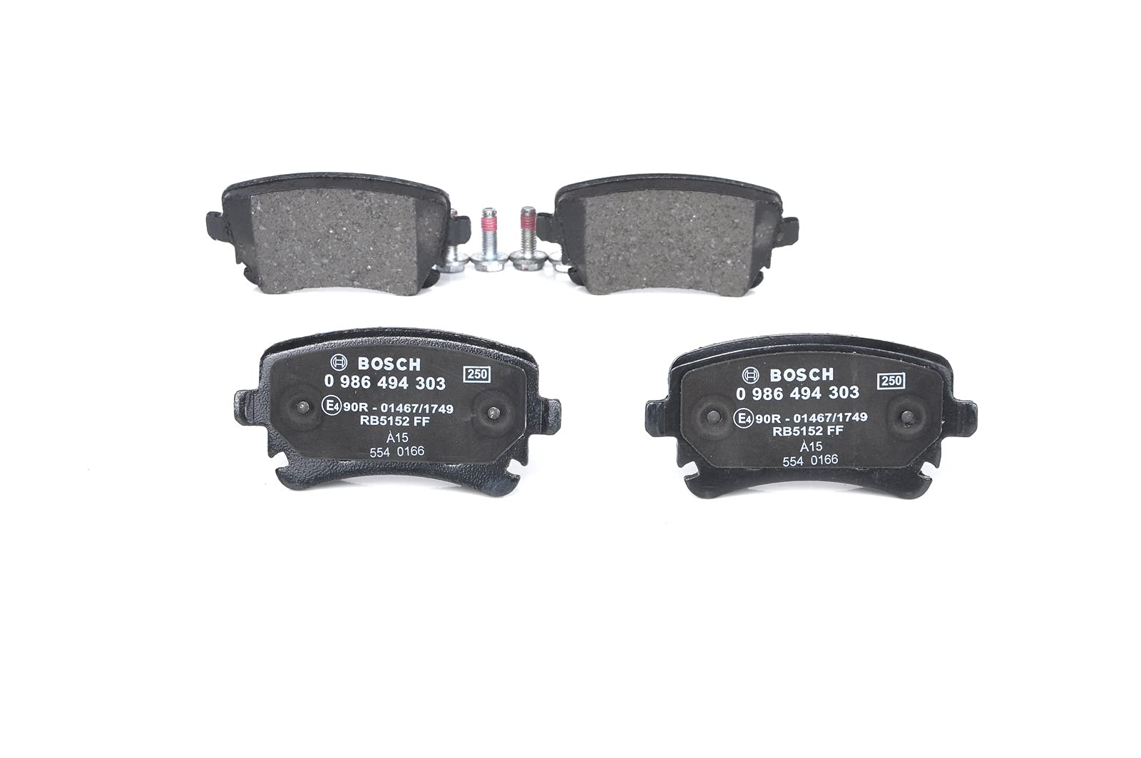 Pastiglie Freni Bosch BP1316 - Auto, Asse Posteriore - Qualità Bosch