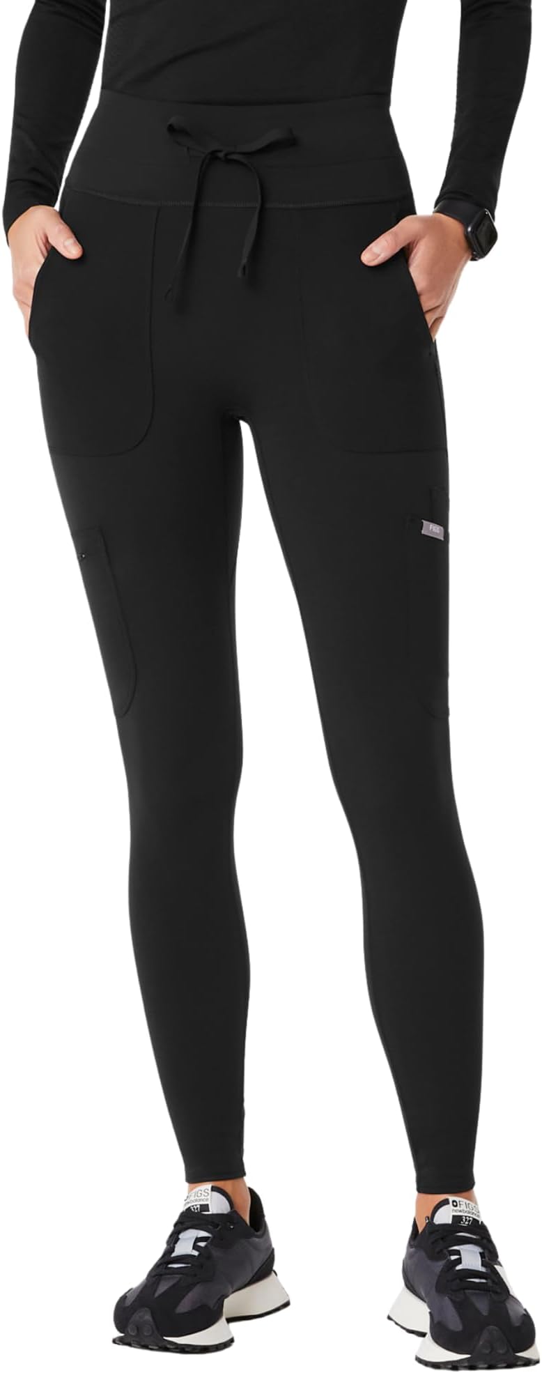 Seville High Waisted ScrubLegging for Women — Slim Fit Scrub Pant Legging, 6 Pockets, Form-Fitting, 4-Way Stretch