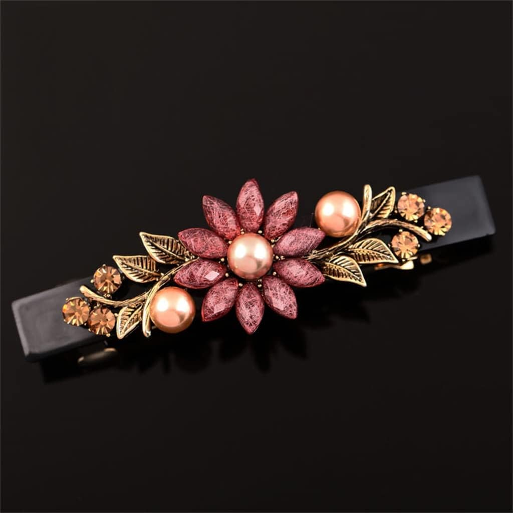 フォーマル対応]オリジナルヘアクリップ（ヘッドアクセサリー）｜Ribbon hakka kids（リボンハッカキッズ）｜HAKKA公式オンラインショップ 大ヘアクリップエレガントなヘアクリップ子供の頭飾り気質春クリップバックヘッドスプーンヘアカード (Color : B, Size :