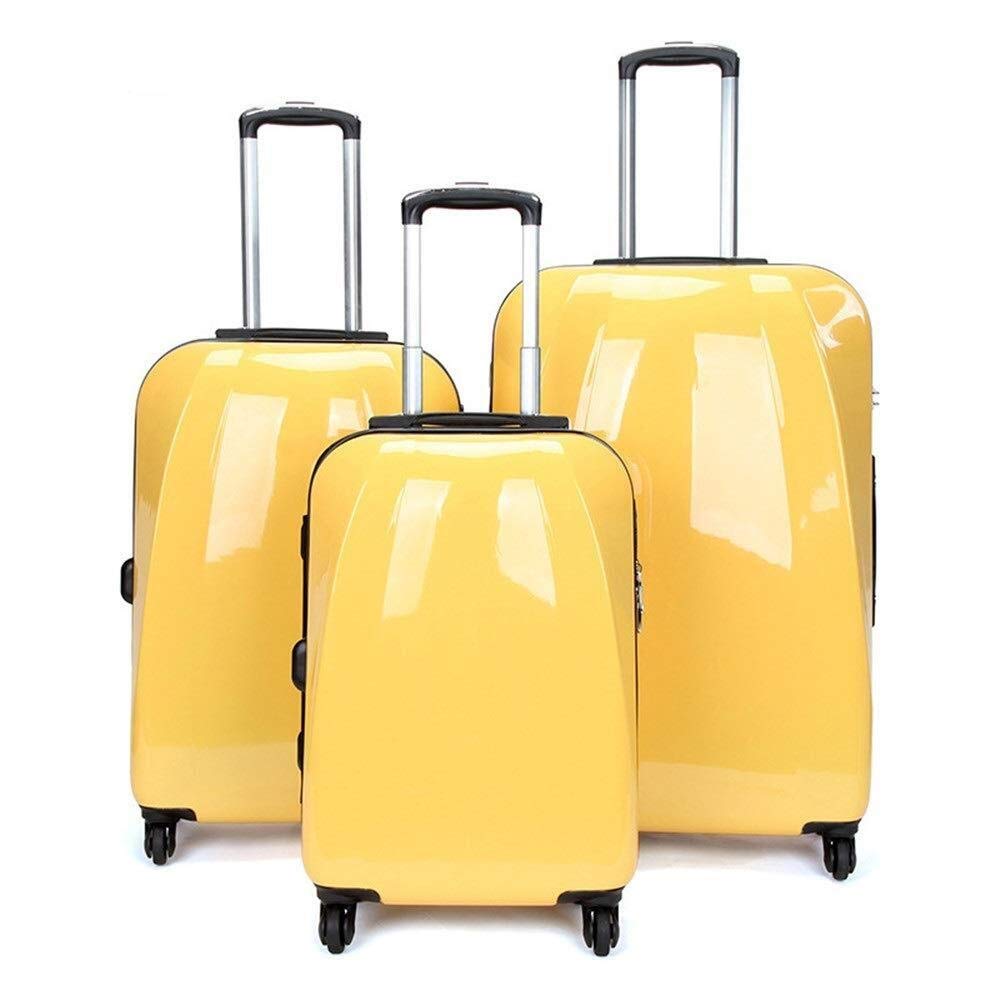 Hard surface expandable suitcase， Large-capacity s Hard Luggage Trolley Suitcase Three Sets, 20 Inches 24 Inches 28 Inches Vertical Roller Suitcase Portable 'suitcase 360 ​​° Mute Miss Wan Xianglun Bo