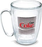  Tervis 1049714 Coca-Cola-Diet Coke Insulated Tumbler with Emblem, 16 oz, Clear
