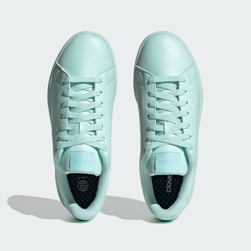 Image of adidas Womens Advantage Lace Up Sneakers Shoes Casual - White