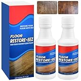 2PCS Floor Restore Eez, Floor Polishing and Restorer, Flooring Renewal Agent, Wood Floor Protection Solution, for Shiny Wood, Tiles and Laminate, Easy Mop Application, Restores Shine