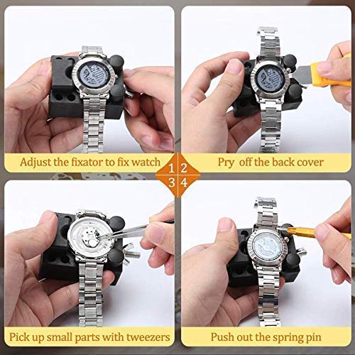 Uhrenreparaturwerkzeug, Uhrenreparaturwerkzeug, Kit, Uhrmacherwerkzeuge Uhren Band Link Pin Set, Uhrenreparaturzubehör
