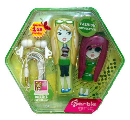 Barbie Girls 1GB MP3 Player - Green - Store 240 Songs!