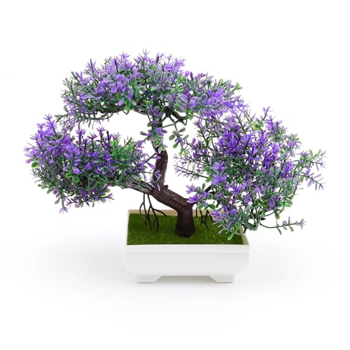 DEANKEJI Künstlicher Bonsai, Charming Kunst Pflanzen, Add Ambience Fake Pflanzen, für Esszimmer, Wohnzimmer, Schlafzimmer, Büro Dekoration
