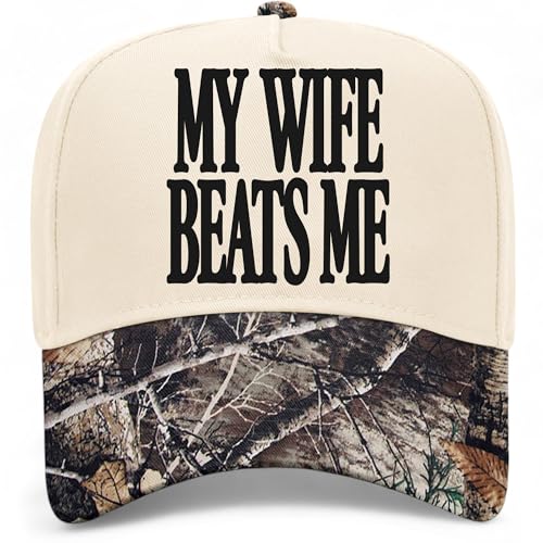 My Wife Beats Me Hat (US Alpha One Size Tree Camo/Natural)