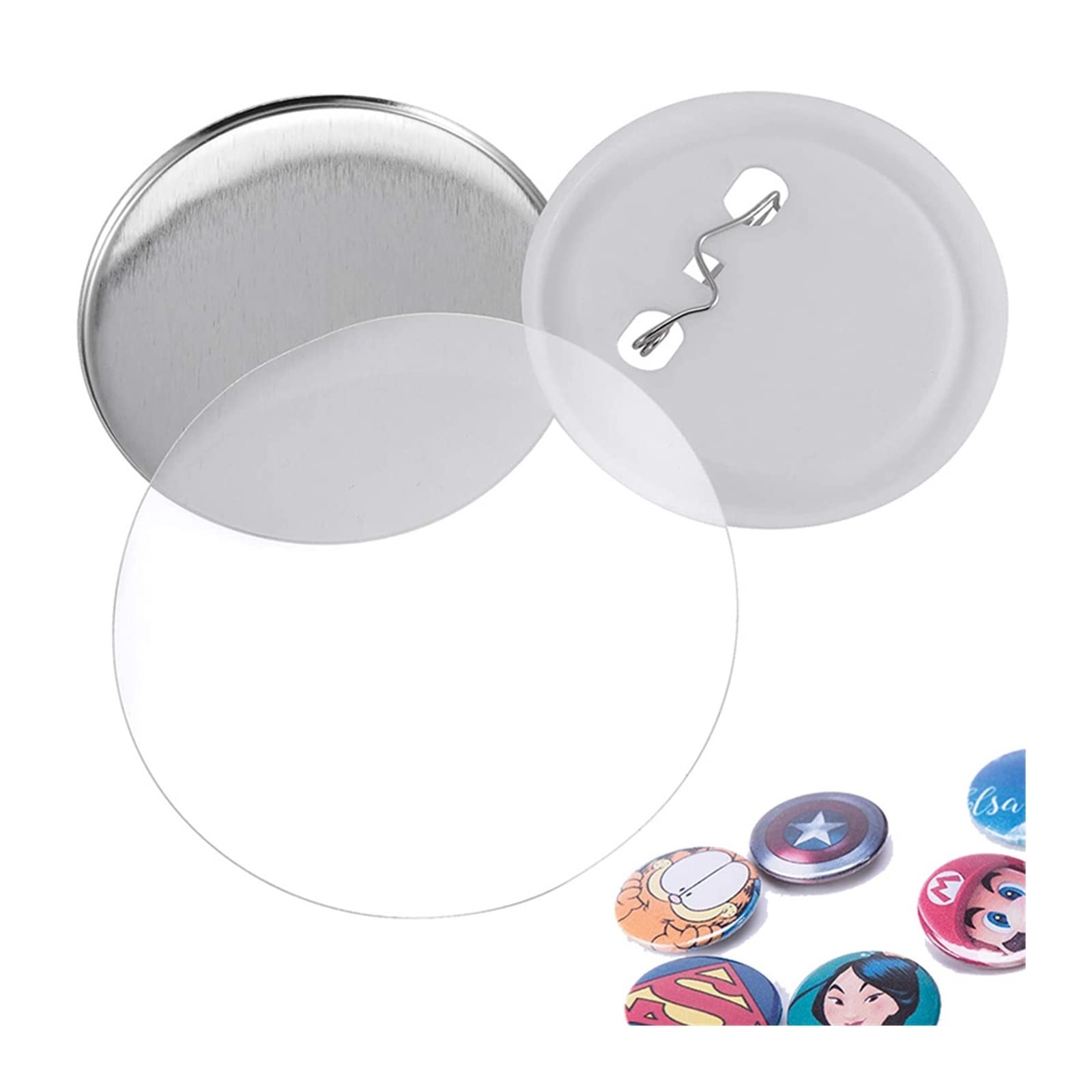 58mm Badges broche vierge 100 pièces bouton fabricant en plastique fournitures for Machine partie bricolage ensemble,Bricolage artisanal Pro
