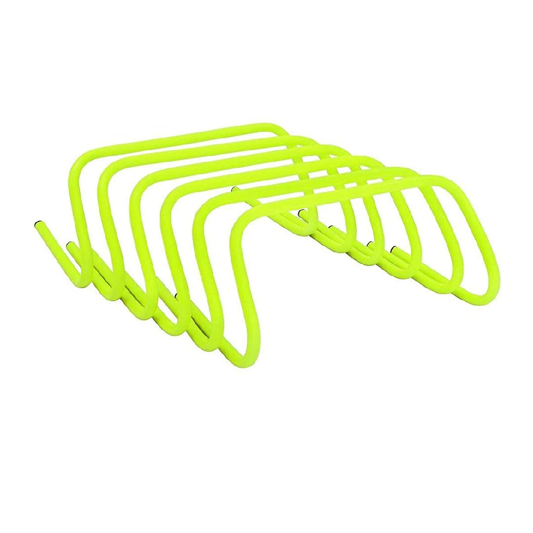 Agility Hurdle for Sports Training, Jumping Drills, Soccer, Football, Gym, Fitness (12 inch, Pack of 12)-image-44