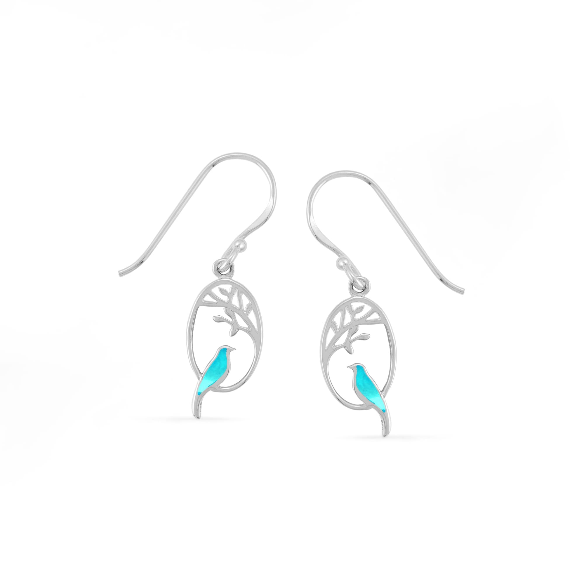 BomaJewelry Sterling Silver Bird Earrings