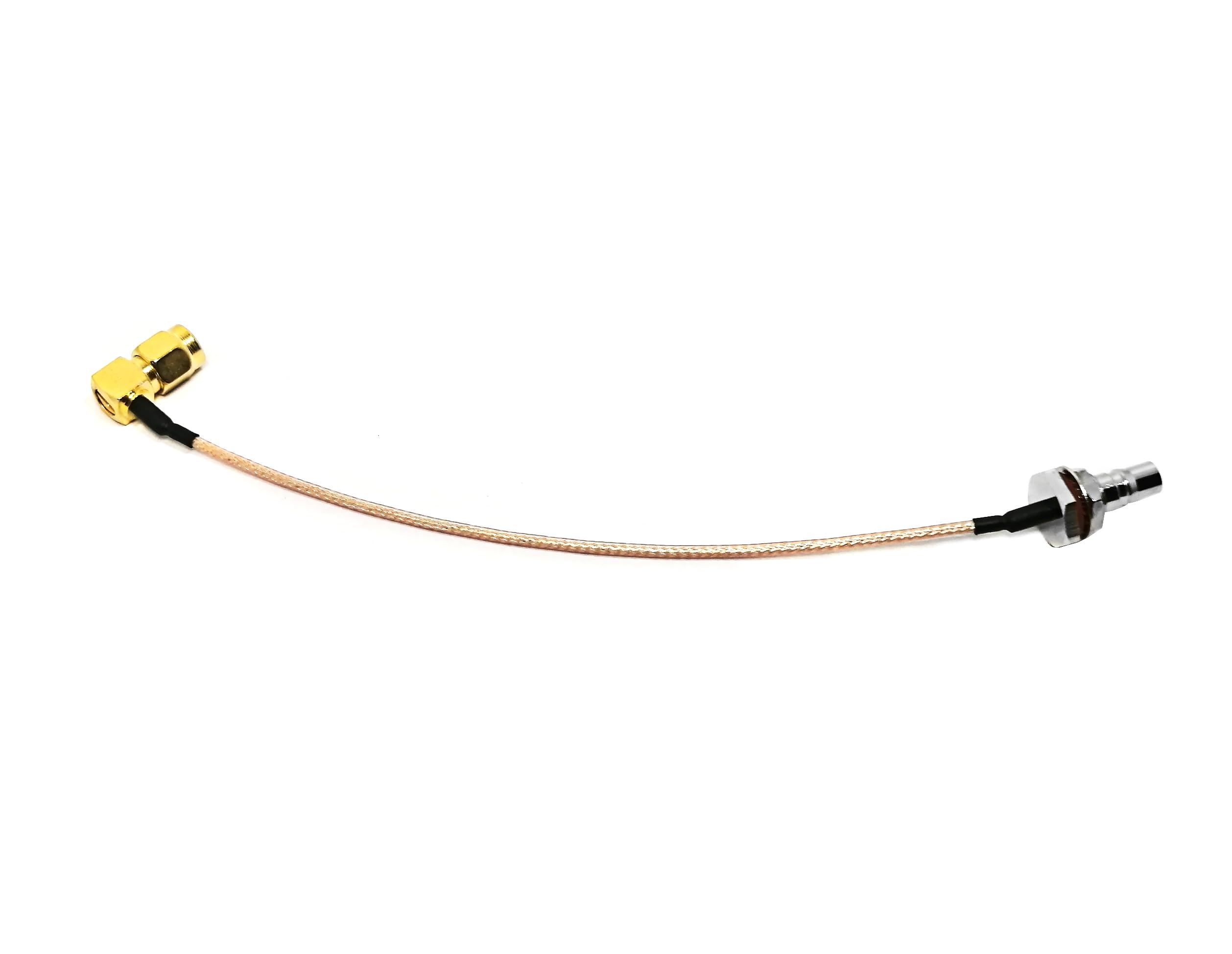 mamparo Hembra de 6 Pulgadas RG316 QMA al Conjunto de Cable coaxial de ángulo Masculino for Dispositivos inalámbricos