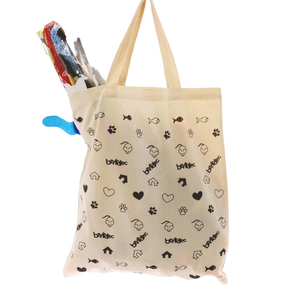 Bentatec 37-teiliges Katzenspielzeug Geschenkset mit Tasche – Inklusive Bälle, Mäuse, Katzenangeln mit Federn und Glöckchen – Perfektes Spielzeug-Set für aktive Katzen