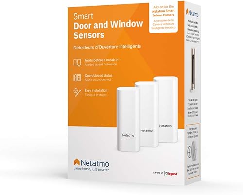 Miniatura 6 de Netatmo Sensores inteligentes para puertas y ventanas  Paquete de 3  Sensores inalámbricos para ventanas y puertas  Fácil de instalar  Modelo DTGUS