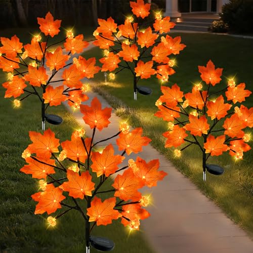 Lampe solaire pour extérieur citrouille orange 80 LED créez votre ambiance Halloween au jardin