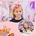 Vovii Birthday Hair Bow Clip for Girl's 5th Birthday Party Decorations, Pink Ice Cream Baby Bow for 5 Year Old Girl
