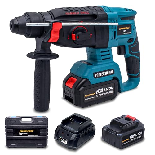 TOMAHAWK® T2270 Cordless Rotary Hammer Drill Machine for Drilling and Chiseling - 20V, 3.0Ah Battery Reversible Hammer Drill Machine with Drill bits for Home (B0DF2VP3GV) Amazon Price History, Amazon Price Tracker