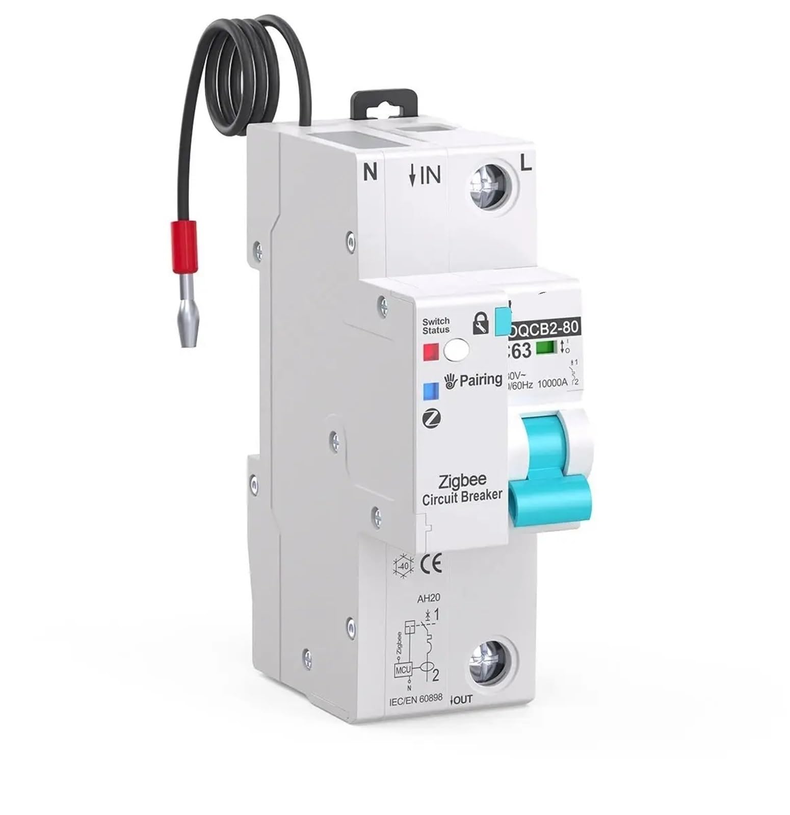 Compatible con el disyuntor inteligente Tuya Zigbee