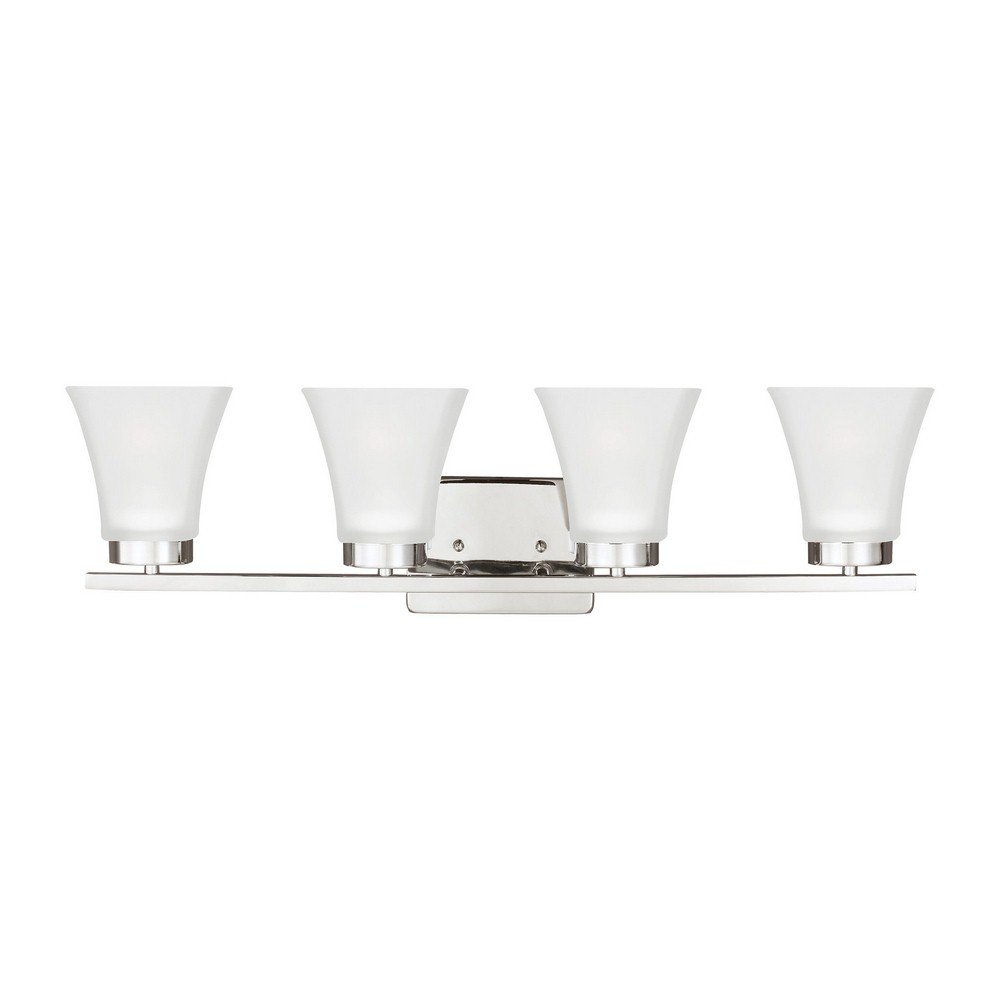 Generation Lighting 4411604-05 Bayfield Four Light Wall/Bath, Chrome