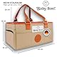 Baby Boo!® Wickel-Organizer, Stilvolle Wickeltasche mit abnehmbaren Henkel und vielen Fächern, Faltbare Wickel Caddy für Kinderwagen, Praktischer Baby Organizer in 5 Farben (Sand)