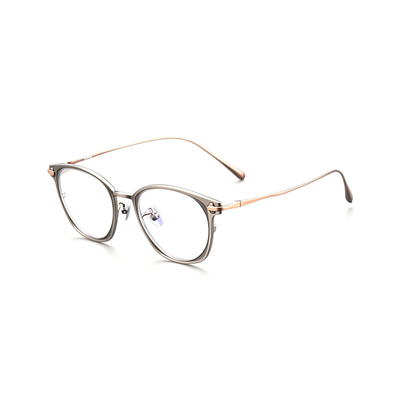 UYHBCNQD Eyewear Frames 43MM Blue Light Eyeglasses Spectacles