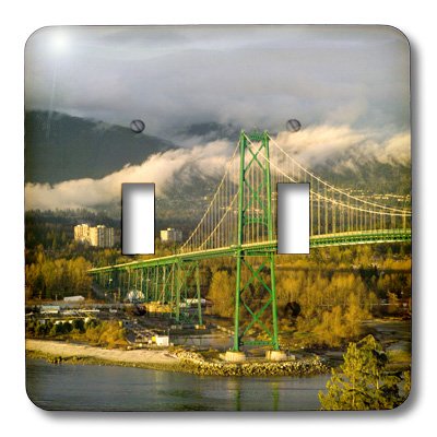 Interruptor doble 3dRose lsp_70746_2 placa de pared decorativa Vancouver 3
